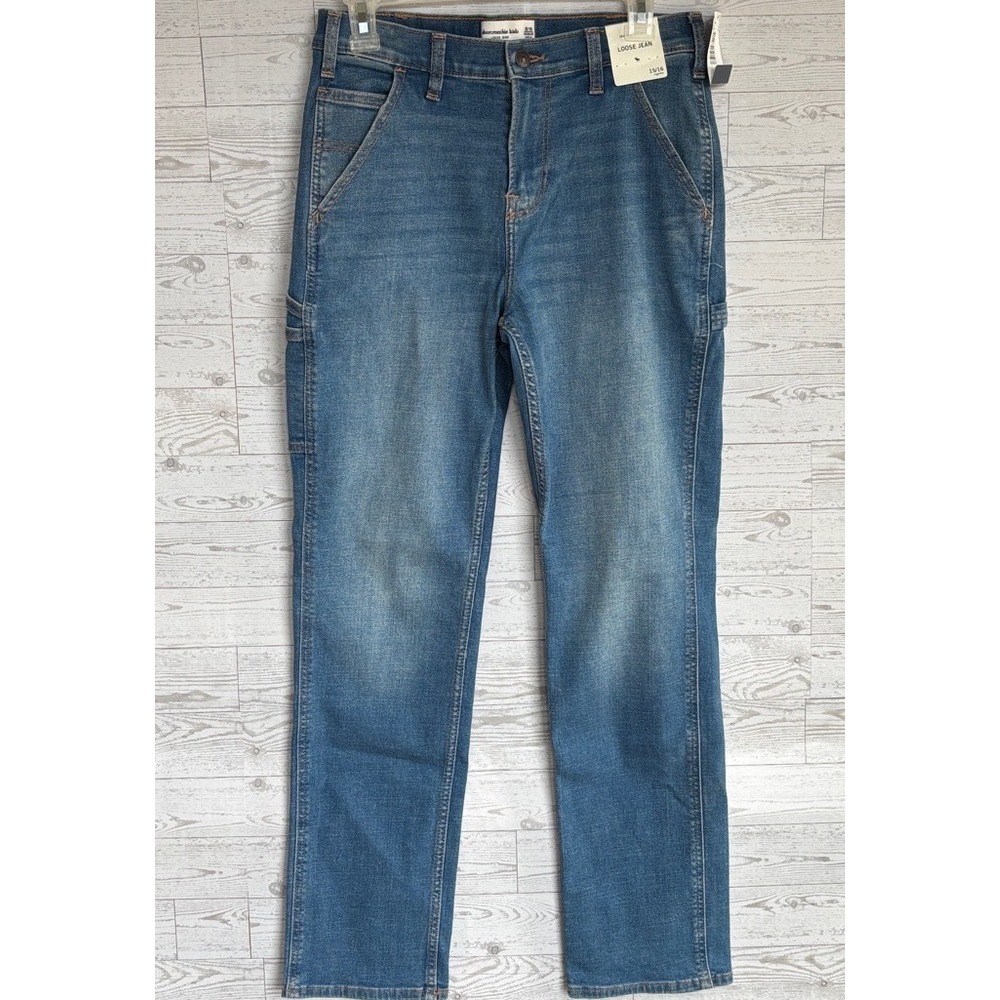 Abercrombie Kids Boys Loose Jean Carpenter Style Size 15/16 NWT